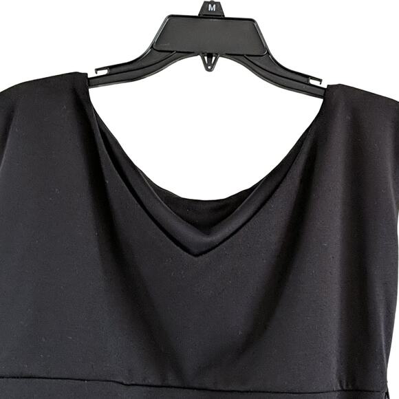 EUC New Directions Black Sheath Dress, M - Picture 5 of 7